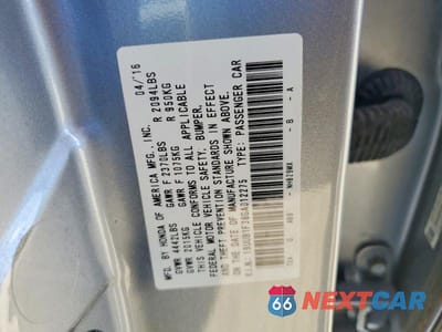 Zdjęcie 12 z 12 samochodu: 2016 ACURA TLX VIN:19UUB1F38GA012275 - miniatura