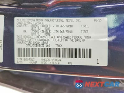 Zdjęcie 12 z 12 samochodu: 2025 TOYOTA TUNDRA SR5 VIN:5TFLA5DB8SX321166 - miniatura