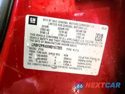 Zdjęcie 13 z 13 samochodu: 2021 BUICK ENVISION ESSENCE VIN:LRBFZPR4XMD167395 - miniatura