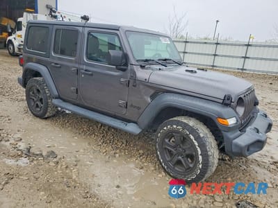 Czwarte zdjęcie samochodu z boku: 2019 JEEP WRANGLER UNLIMITED SPORT VIN:1C4HJXDG9KW538602 - miniatura