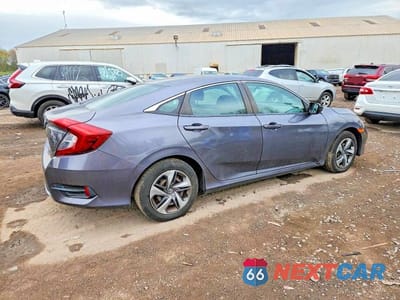 Trzecie zdjęcie samochodu z tyłu: 2019 HONDA CIVIC LX VIN:2HGFC2F6XKH566739 - miniatura