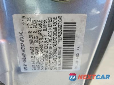Zdjęcie 13 z 13 samochodu: 2020 ACURA TLX VIN:19UUB1F35LA008159 - miniatura