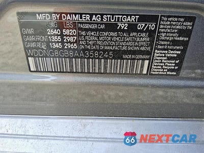 Zdjęcie 12 z 12 samochodu: 2010 MERCEDES-BENZ S 550 4MATIC VIN:WDDNG8GB8AA358245 - miniatura