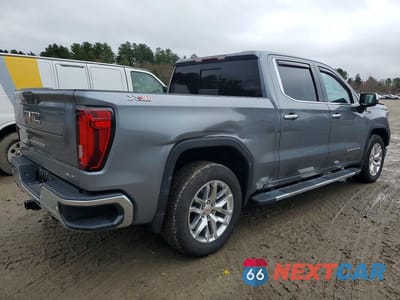 Trzecie zdjęcie samochodu z tyłu: 2020 GMC SIERRA K1500 SLT VIN:3GTU9DED5LG310316 - miniatura