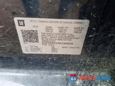 Zdjęcie 12 z 12 samochodu: 2019 CHEVROLET SILVERADO LD K1500 LT VIN:2GCVKPEC5K1192616 - miniatura