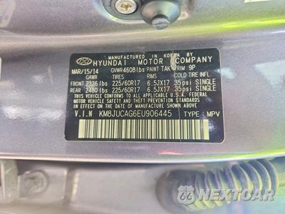 Zdjęcie 13 z 13 samochodu: 2014 HYUNDAI TUCSON SE VIN:KM8JUCAG6EU906445 - miniatura