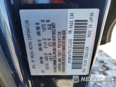 Zdjęcie 12 z 12 samochodu: 2016 MAZDA 3 SPORT VIN:JM1BM1K79G1354200 - miniatura