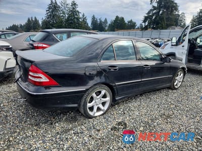 Trzecie zdjęcie samochodu z tyłu: 2007 MERCEDES-BENZ C 230 VIN:WDBRF52H17F865412 - miniatura