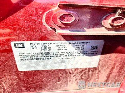 Zdjęcie 12 z 12 samochodu: 2016 CHEVROLET IMPALA LT VIN:2G1115S37G9156454 - miniatura