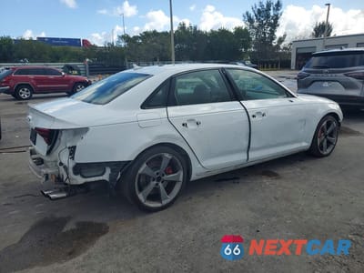 Trzecie zdjęcie samochodu z tyłu: 2019 AUDI S4 PREMIUM PLUS VIN:WAUB4AF46KA078595 - miniatura