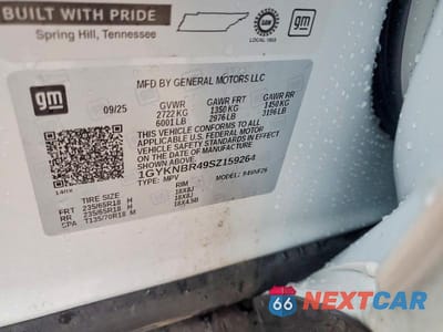 Zdjęcie 13 z 13 samochodu: 2025 CADILLAC XT5 LUXURY VIN:1GYKNBR49SZ159264 - miniatura