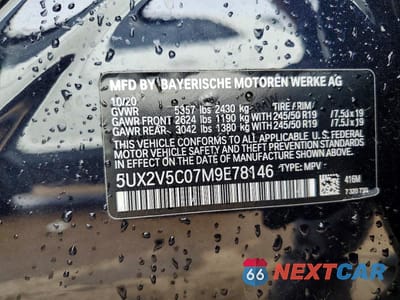 Zdjęcie 12 z 12 samochodu: 2021 BMW X4 XDRIVEM40I VIN:5UX2V5C07M9E78146 - miniatura