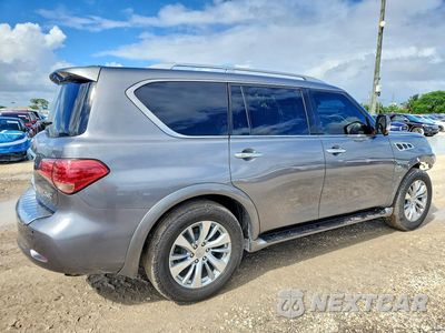 Trzecie zdjęcie samochodu z tyłu: 2016 INFINITI QX80 BASE VIN:JN8AZ2NF6G9613284 - miniatura