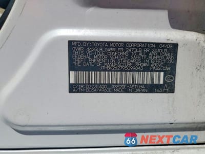Zdjęcie 12 z 12 samochodu: 2009 LEXUS IS 250 VIN:JTHBK262795099843 - miniatura