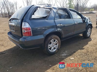 Trzecie zdjęcie samochodu z tyłu: 2006 ACURA MDX TOURING VIN:2HNYD18616H513097 - miniatura