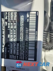 Zdjęcie 13 z 13 samochodu: 2016 MERCEDES-BENZ GLC 300 VIN:WDC0G4JB4GF091987 - miniatura