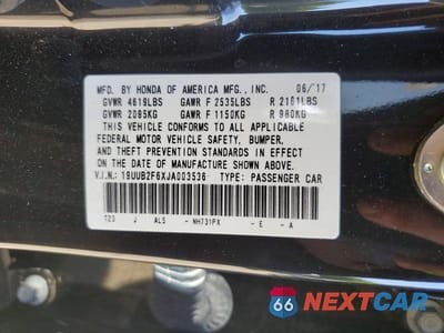 Zdjęcie 12 z 12 samochodu: 2018 ACURA TLX TECH+A VIN:19UUB2F6XJA003536 - miniatura