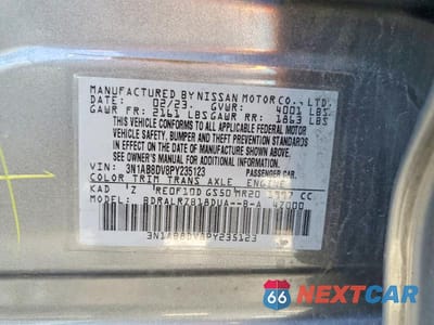 Zdjęcie 12 z 12 samochodu: 2023 NISSAN SENTRA SR VIN:3N1AB8DV8PY235123 - miniatura