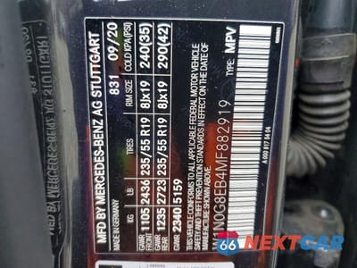 Zdjęcie 13 z 13 samochodu: 2021 MERCEDES-BENZ GLC 300 4MATIC VIN:W1N0G8EB4MF882919 - miniatura