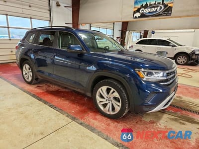 Czwarte zdjęcie samochodu z boku: 2021 VOLKSWAGEN ATLAS SE VIN:1V2HR2CA9MC591828 - miniatura