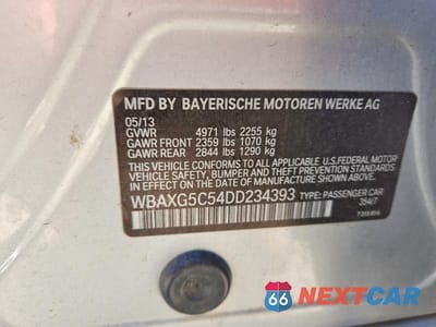 Zdjęcie 12 z 12 samochodu: 2013 BMW 528 I VIN:WBAXG5C54DD234393 - miniatura
