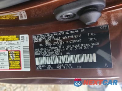 Zdjęcie 13 z 13 samochodu: 2022 TOYOTA SIENNA LE VIN:5TDKRKEC5NS094619 - miniatura