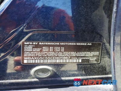 Zdjęcie 12 z 12 samochodu: 2012 BMW 528 I VIN:WBAXG5C55CDX01867 - miniatura