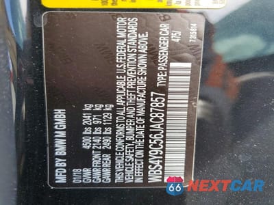 Zdjęcie 12 z 12 samochodu: 2018 BMW M4 VIN:WBS4Y9C56JAC87857 - miniatura