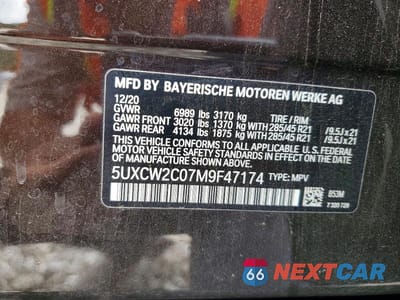 Zdjęcie 13 z 13 samochodu: 2021 BMW X7 XDRIVE40I VIN:5UXCW2C07M9F47174 - miniatura