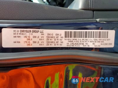 Zdjęcie 13 z 13 samochodu: 2014 DODGE DURANGO SXT VIN:1C4RDJAG3EC397366 - miniatura
