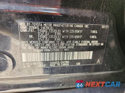 Zdjęcie 13 z 13 samochodu: 2021 TOYOTA RAV4 XLE VIN:2T3W1RFV8MW137669 - miniatura