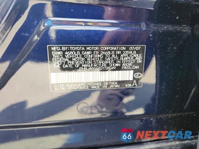 Zdjęcie 12 z 12 samochodu: 2008 LEXUS ES 350 VIN:JTHBJ46G682158049 - miniatura
