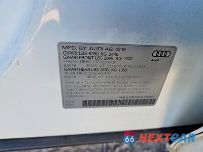 Zdjęcie 12 z 12 samochodu: 2015 AUDI Q5 PREMIUM PLUS VIN:WA1LFAFP6FA105967 - miniatura