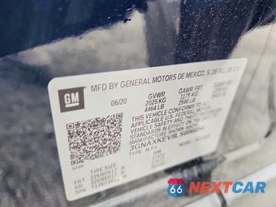 Zdjęcie 13 z 13 samochodu: 2020 CHEVROLET EQUINOX LT VIN:3GNAXKEV8LS696854 - miniatura