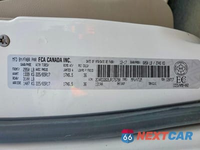 Zdjęcie 13 z 13 samochodu: 2018 DODGE GRAND CARAVAN SE VIN:2C4RDGBG9JR175790 - miniatura