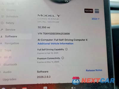 Zdjęcie 9 z 13 samochodu: 2024 TESLA MODEL Y VIN:7SAYGDEE5RA253856 - miniatura