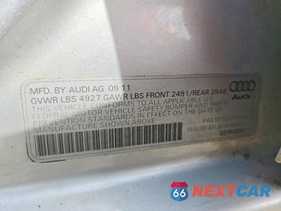 Zdjęcie 12 z 12 samochodu: 2012 AUDI A4 PREMIUM VIN:WAUBFAFL6CN009451 - miniatura