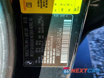 Zdjęcie 13 z 13 samochodu: 2010 BMW X3 XDRIVE30I VIN:WBXPC9C43AWJ34544 - miniatura