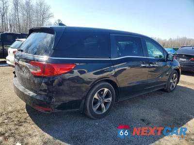 Trzecie zdjęcie samochodu z tyłu: 2018 HONDA ODYSSEY EX VIN:5FNRL6H43JB509396 - miniatura