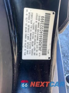 Zdjęcie 13 z 13 samochodu: 2004 HONDA CR-V LX VIN:JHLRD68404C023999 - miniatura