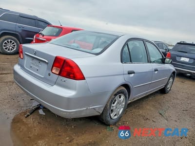 Trzecie zdjęcie samochodu z tyłu: 2001 HONDA CIVIC LX VIN:1HGES165X1L049779 - miniatura