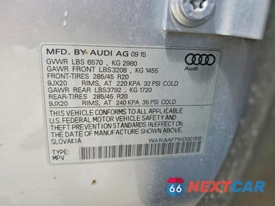 Zdjęcie 13 z 13 samochodu: 2017 AUDI Q7 PRESTIGE VIN:WA1VAAF71HD001105 - miniatura