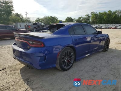 Trzecie zdjęcie samochodu z tyłu: 2021 DODGE CHARGER SCAT PACK VIN:2C3CDXGJ8MH528514 - miniatura