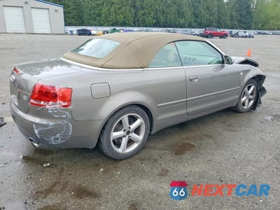 Trzecie zdjęcie samochodu z tyłu: 2007 AUDI A4 3.2 CABRIOLET QUATTRO VIN:WAUDH48HX7K018089 - miniatura