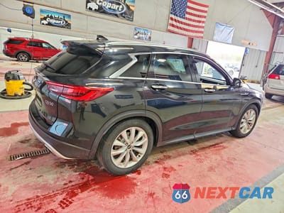 Trzecie zdjęcie samochodu z tyłu: 2019 INFINITI QX50 ESSENTIAL VIN:3PCAJ5M30KF101689 - miniatura