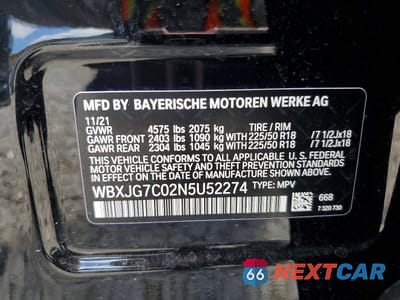 Zdjęcie 13 z 13 samochodu: 2022 BMW X1 SDRIVE28I VIN:WBXJG7C02N5U52274 - miniatura