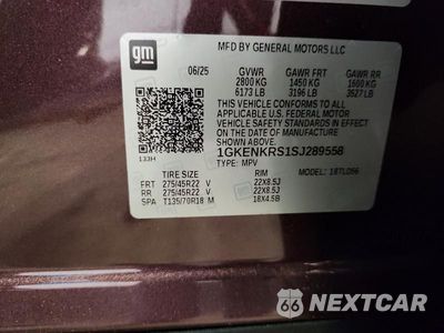 Zdjęcie 25 z 26 samochodu: 2025 GMC ACADIA ELEVATION VIN:1GKENKRS1SJ289558 - miniatura
