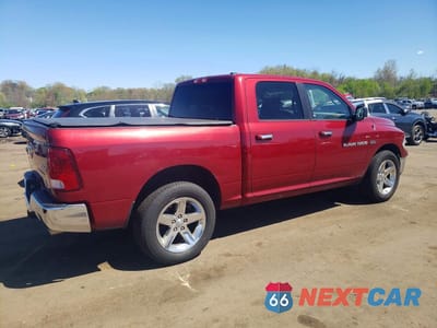 Trzecie zdjęcie samochodu z tyłu: 2012 DODGE RAM 1500 SLT VIN:1C6RD7LT0CS320462 - miniatura