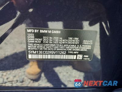 Zdjęcie 13 z 13 samochodu: 2024 BMW X3 M VIN:5YM13EC02R9V11262 - miniatura