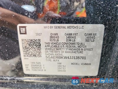 Zdjęcie 13 z 13 samochodu: 2018 BUICK ENCLAVE ESSENCE VIN:5GAERBKW4JJ135701 - miniatura